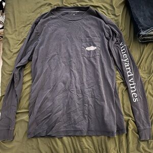 Vineyard Vines Men's Navy Blue Long Sleeve Shirt, size medium